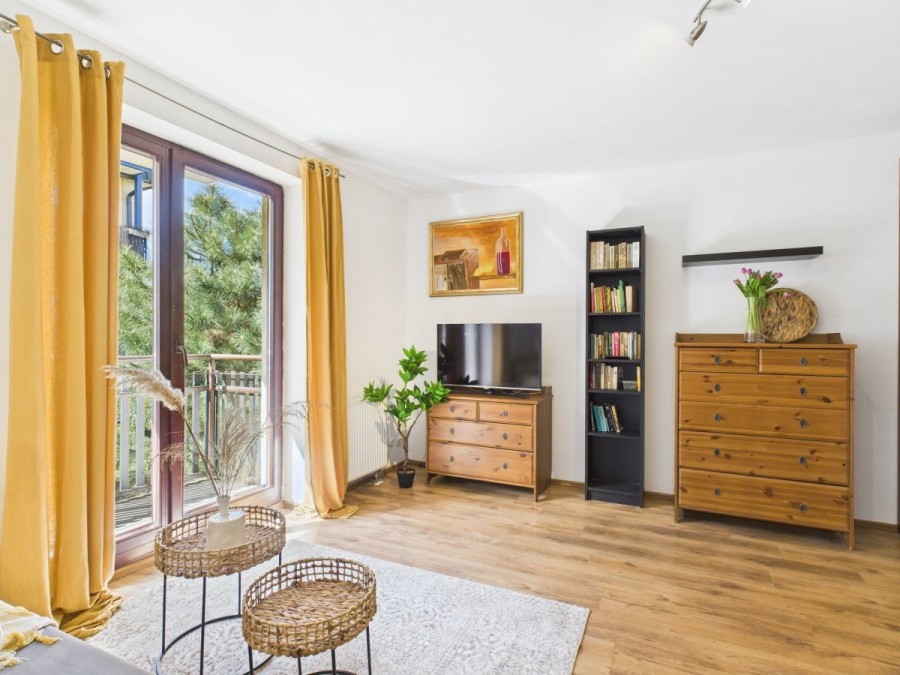 Wrocław, Klecina, Szparagowa, Kawalerka z osobną kuchnią | Klecina | duży balkon