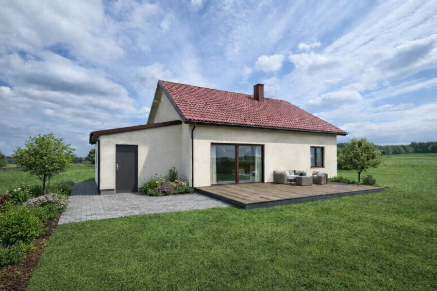 powiat trzebnicki, Złotów, Mały, wiejski domek z widokiem na...CUDOWNE NIC!