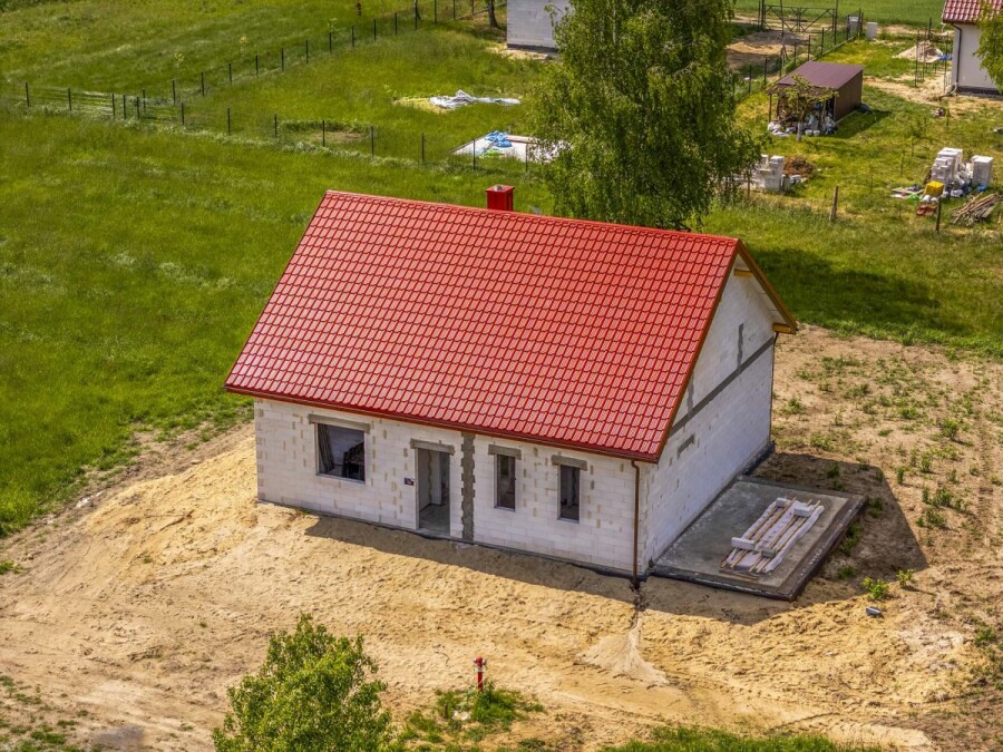 powiat trzebnicki, Złotów, Mały, wiejski domek z widokiem na...CUDOWNE NIC!
