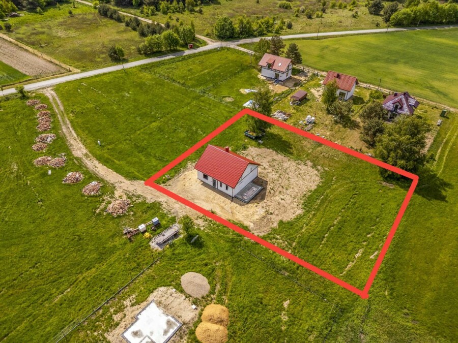 powiat trzebnicki, Złotów, Mały, wiejski domek z widokiem na...CUDOWNE NIC!