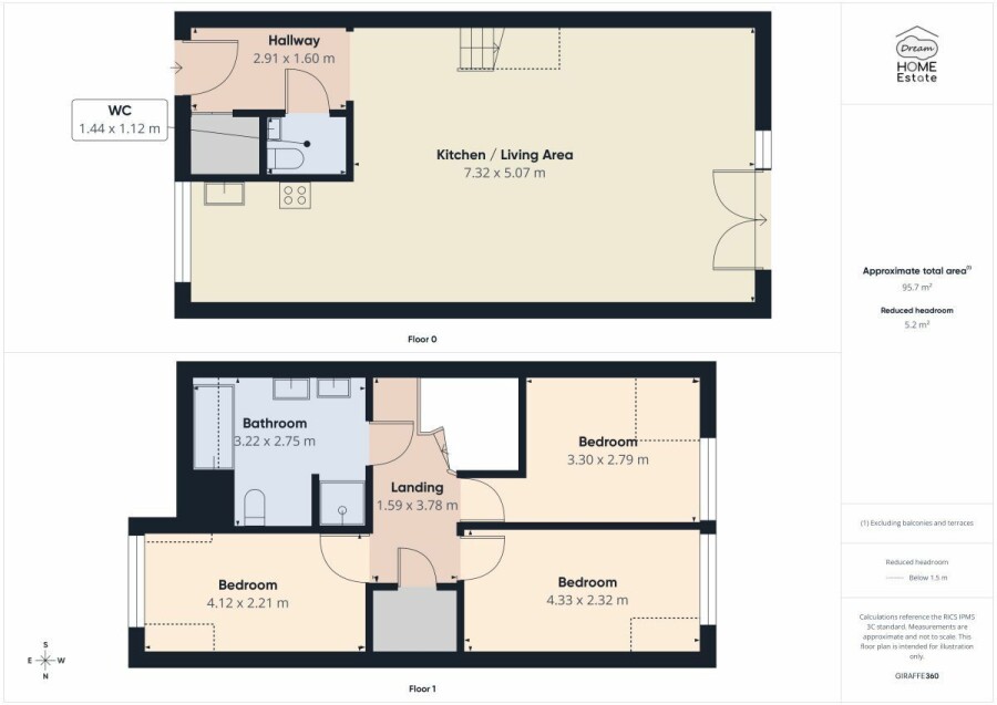Wrocław, Partynice, Sąsiedzka, Krzyki | 4 pokoje | dwupoziomowe | garaż | balkon