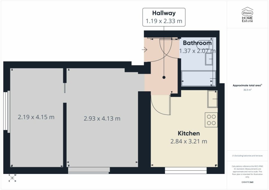 Wrocław, Stare Miasto, Marsz. Józefa Piłsudskiego, 2 pokoje | 36,9 m² | 5 min od Rynku | po remoncie